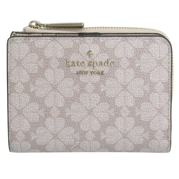 KATE SPADE ケイトスペード 二つ折り財布 レディース PVC ベージュ KN768-250 アウトレット