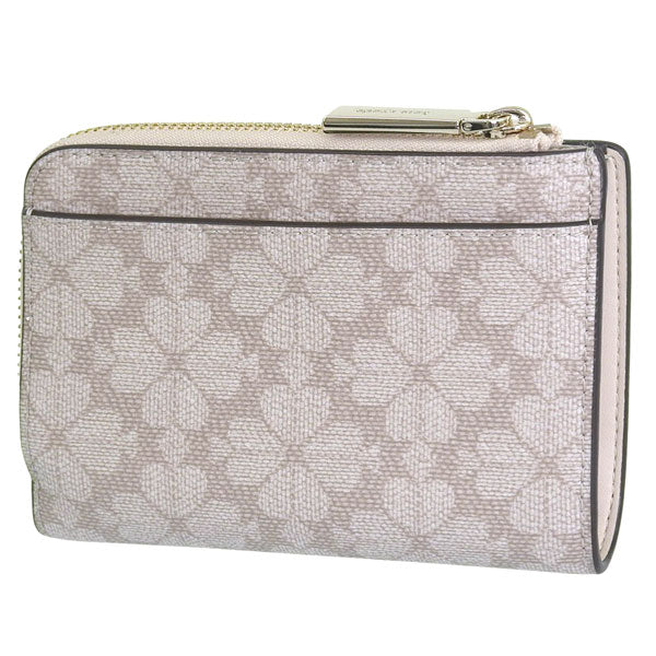 KATE SPADE ケイトスペード 二つ折り財布 レディース PVC ベージュ KN768-250 アウトレット