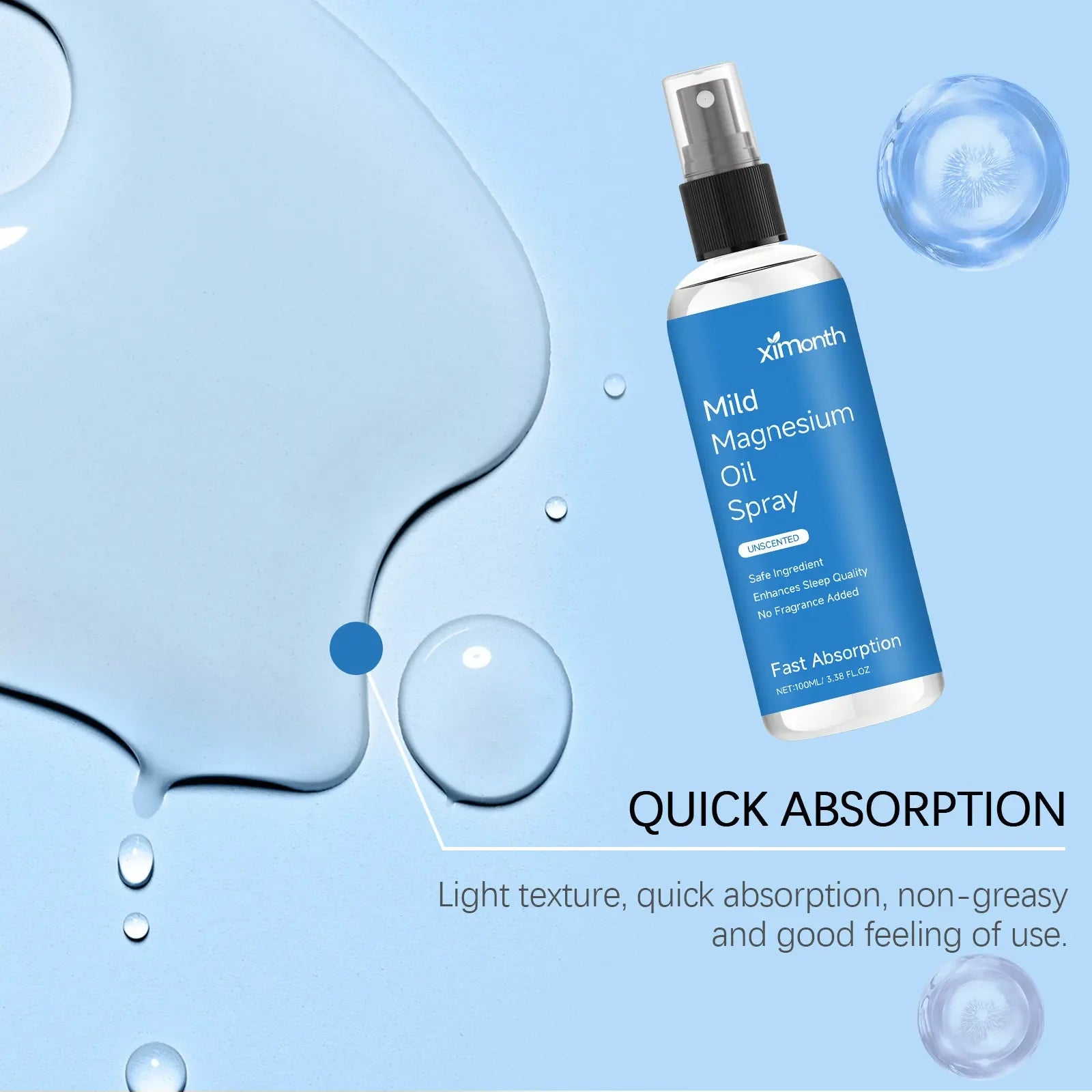 Magnesium Oil Spray | Topical Muscle & Relaxation | Fast Absorption