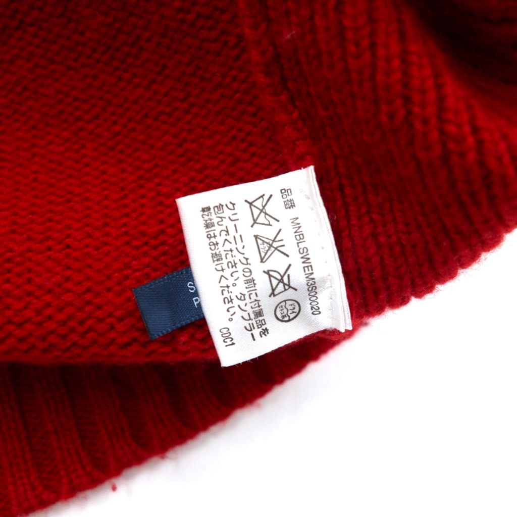 Polo by Ralph Lauren anni '90 maglione full-zip Big Pony maglia cardigan giacca L rosso lana d'agnello righe laterali doppia cerniera SUISSE RL 1934 PC