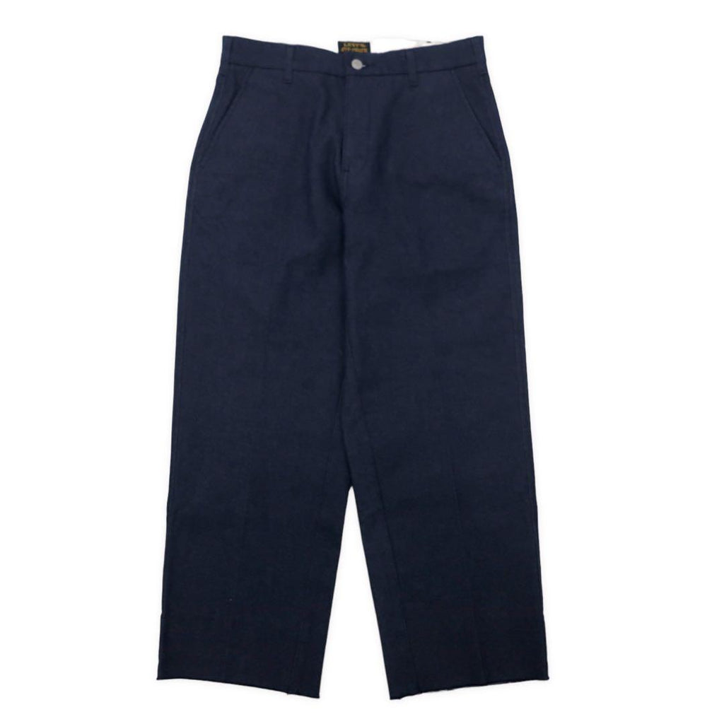 Levi's カットオフ スタプレ チノ トラウザーパンツ 28 ブルー 濃紺 STA-PREST CROPPED WIDE LEG CHINO クロップド ワイド レッグ 47873-0002