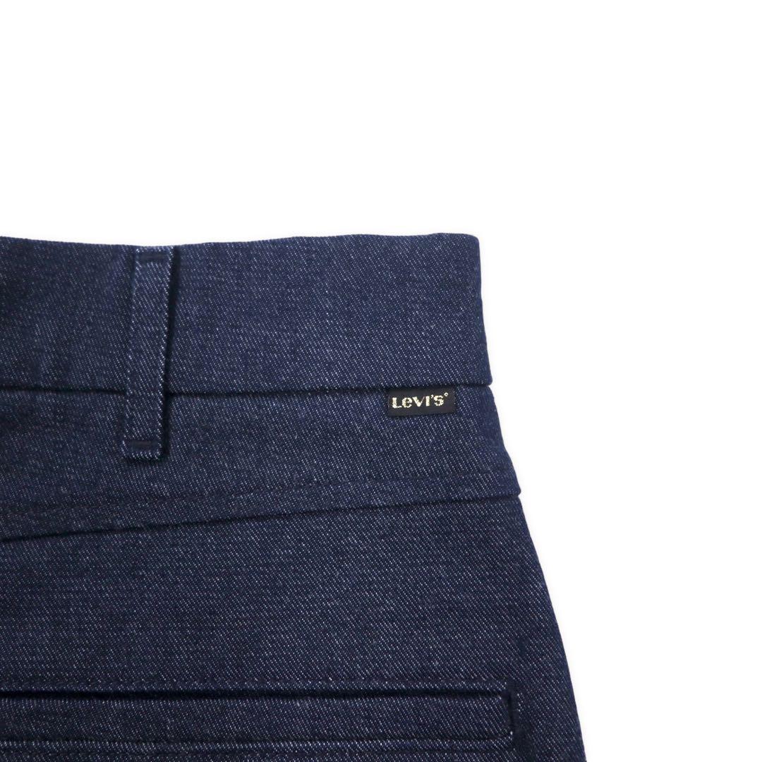 Levi's カットオフ スタプレ チノ トラウザーパンツ 28 ブルー 濃紺 STA-PREST CROPPED WIDE LEG CHINO クロップド ワイド レッグ 47873-0002