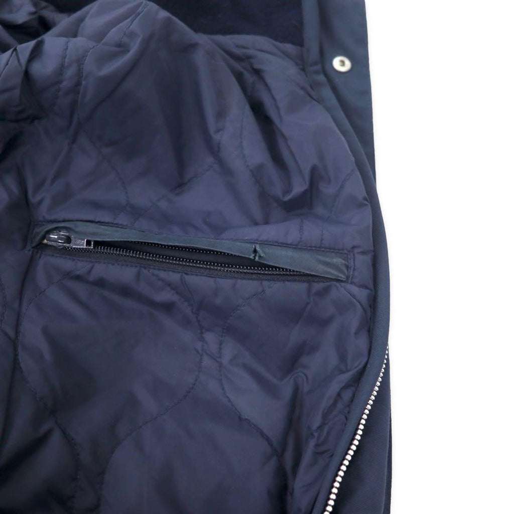 NAUTICA Soprabito misto con cappuccio ripiegabile in lana, doppie cerniere, taglia XL, colore blu navy.
