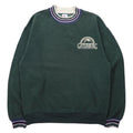 Felpa JERZEES USA anni '90 SUPER SWEATS con bordi a costine, taglia M, verde, cotone, GATLINBURG
