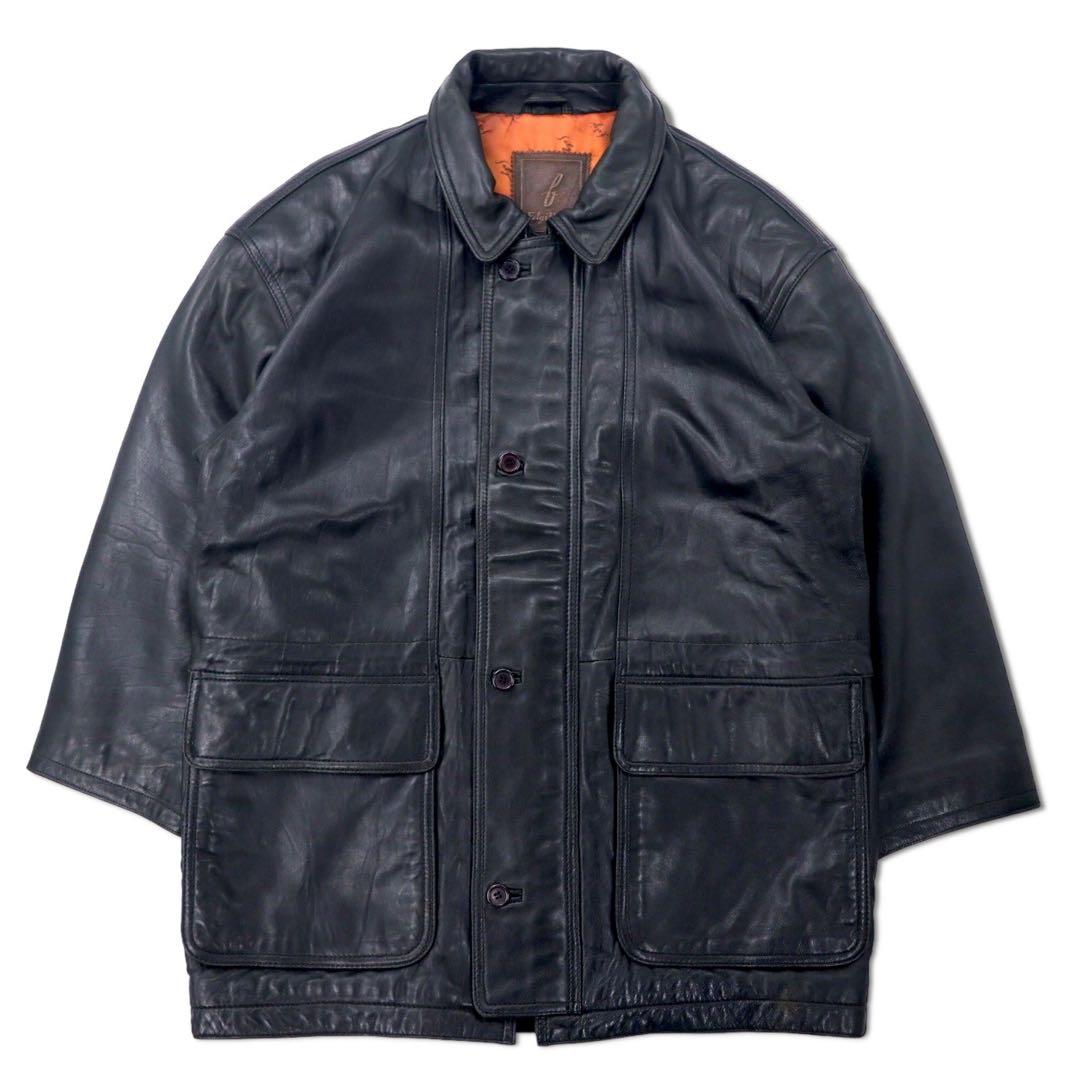 Felgi Homme Montone di agnello, parka in pelle, taglia unica, nero, in pelle d'agnello, cappuccio staccabile
