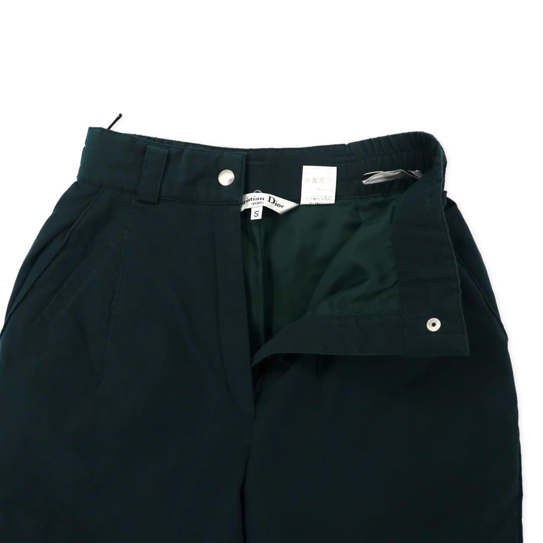Christian Dior SPORTS Pantaloni a paracadute affusolati S Verde Cangiante Poliestere Vintage
