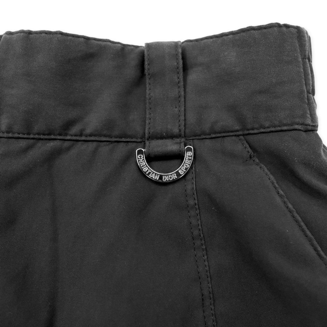 Christian Dior SPORTS Pantaloni a paracadute affusolati S Verde Cangiante Poliestere Vintage