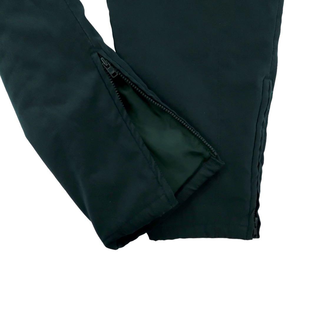 Christian Dior SPORTS Pantaloni a paracadute affusolati S Verde Cangiante Poliestere Vintage