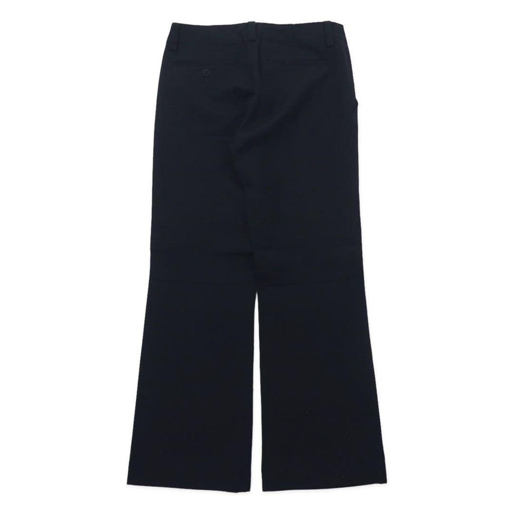 ISSEY MIYAKE WHITE LABEL Pantaloni a gamba svasata 2 Nero Lana Gabardine IM34FF585 Fabbricato in Giappone