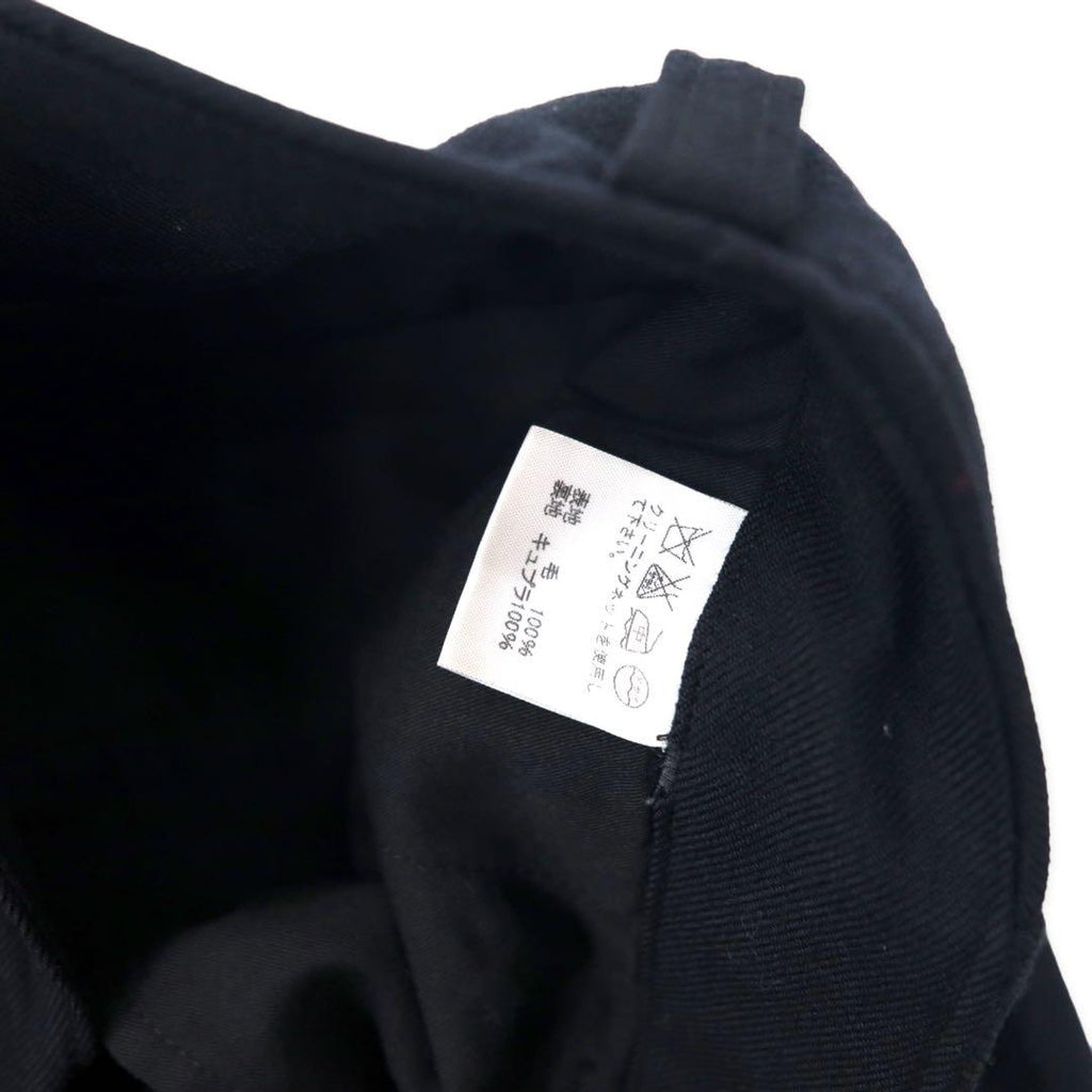 ISSEY MIYAKE WHITE LABEL Pantaloni a gamba svasata 2 Nero Lana Gabardine IM34FF585 Fabbricato in Giappone