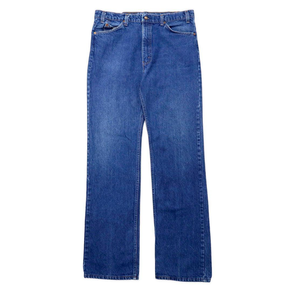 Jeans Levi's 517 bootcut blu anni '80 made in USA, taglia 38, etichetta arancione 20517-0217