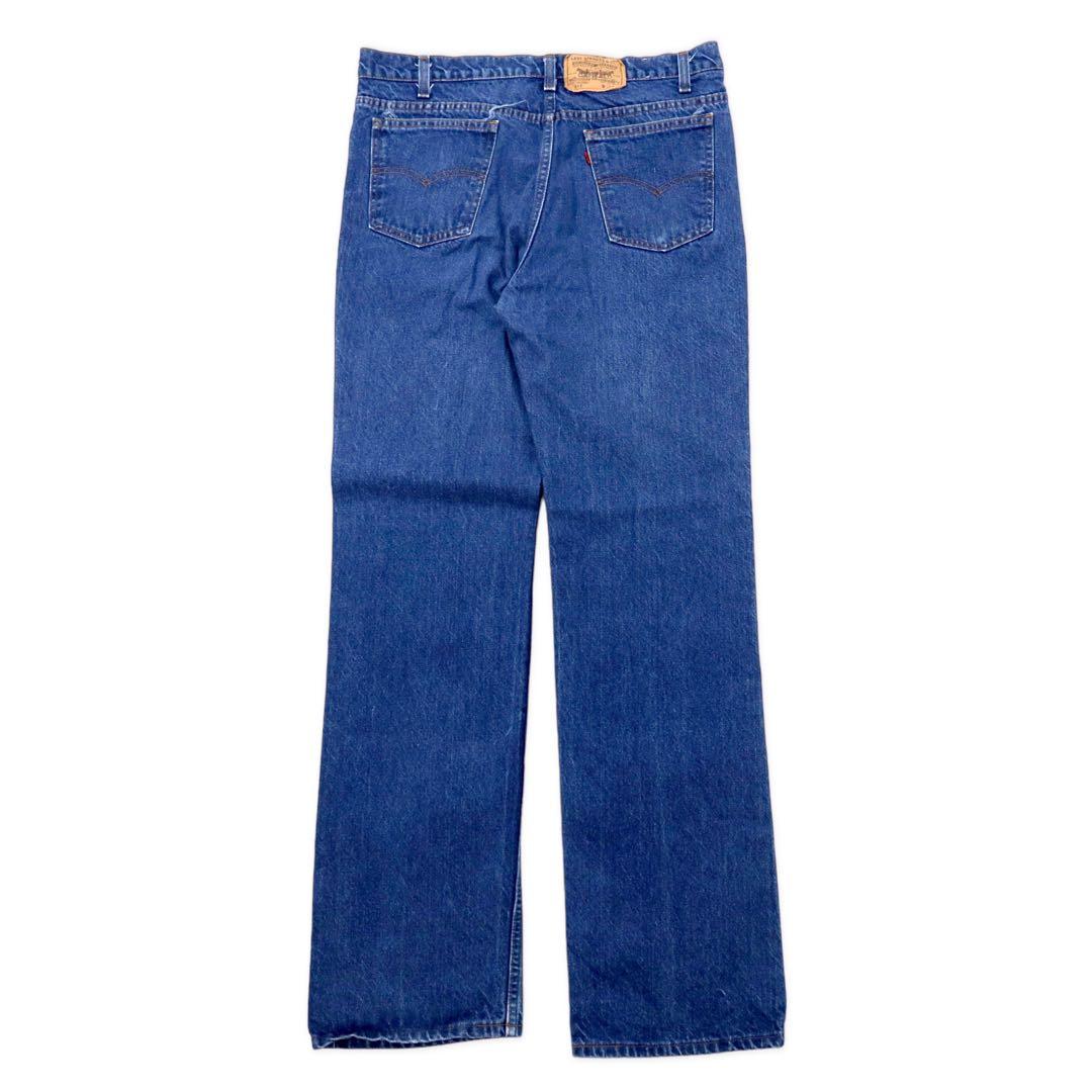 Jeans Levi's 517 bootcut blu anni '80 made in USA, taglia 38, etichetta arancione 20517-0217