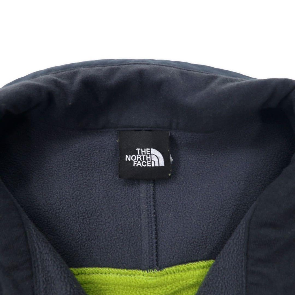 THE NORTH FACE Giacca in pile Windstopper L Verde Grigio Poliestere Logo ricamato WINDSTOPPER