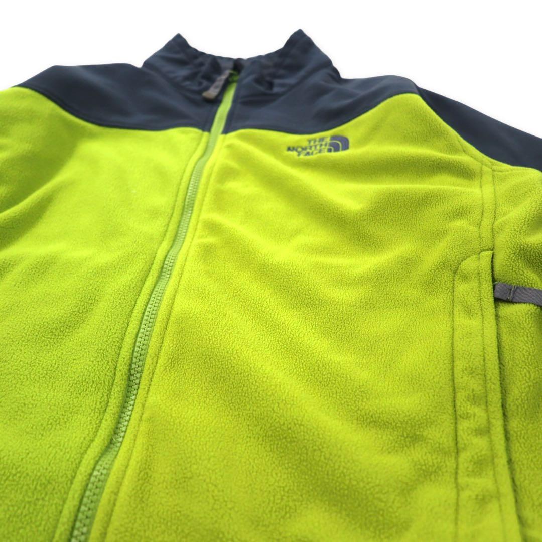 THE NORTH FACE Giacca in pile Windstopper L Verde Grigio Poliestere Logo ricamato WINDSTOPPER
