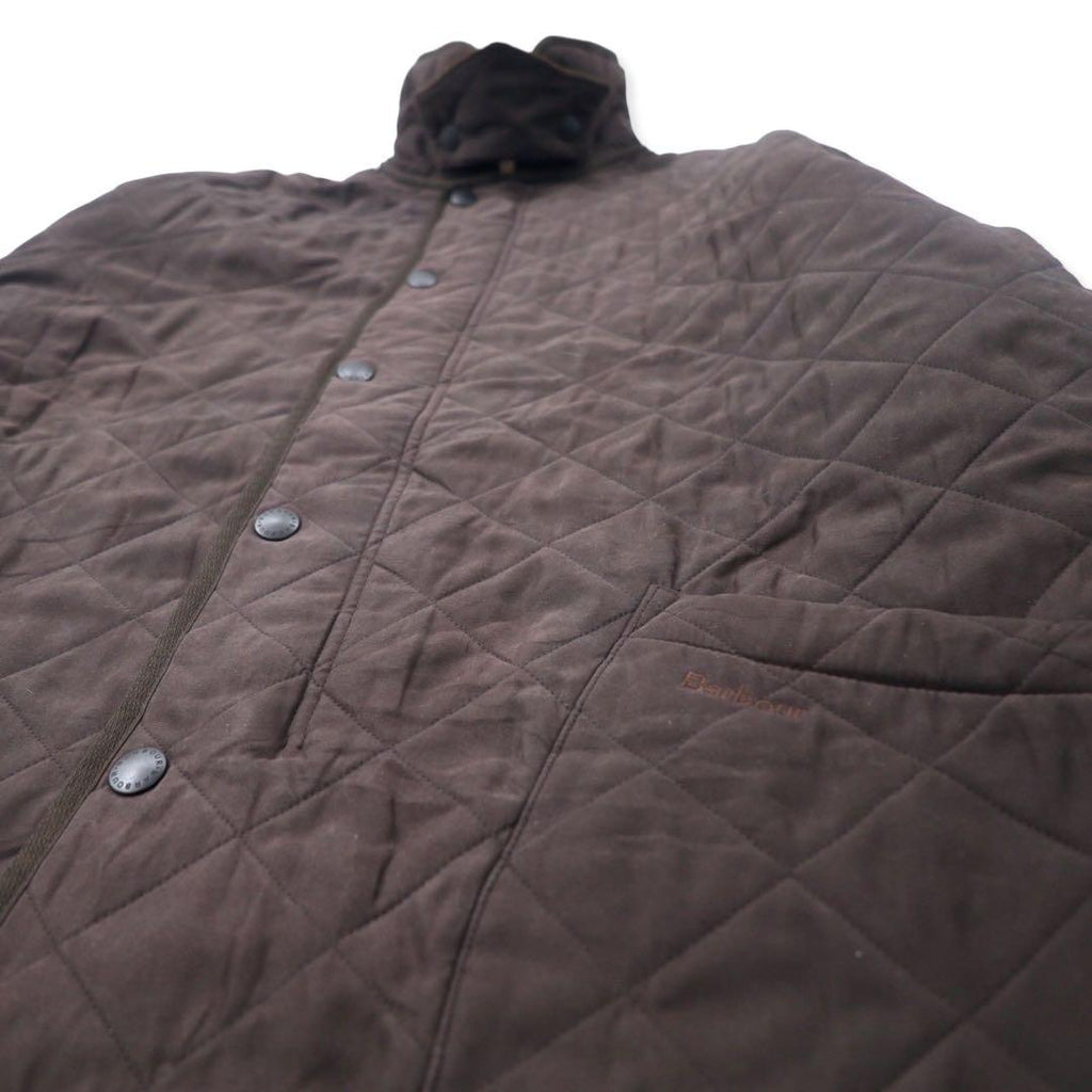 Giacca trapuntata Barbour XL marrone poliestere con fodera in pile MICROFIBRE POLARQUILT MQU0022BR95