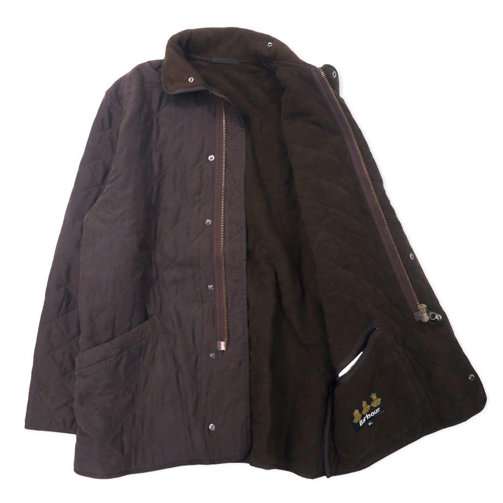 Giacca trapuntata Barbour XL marrone poliestere con fodera in pile MICROFIBRE POLARQUILT MQU0022BR95