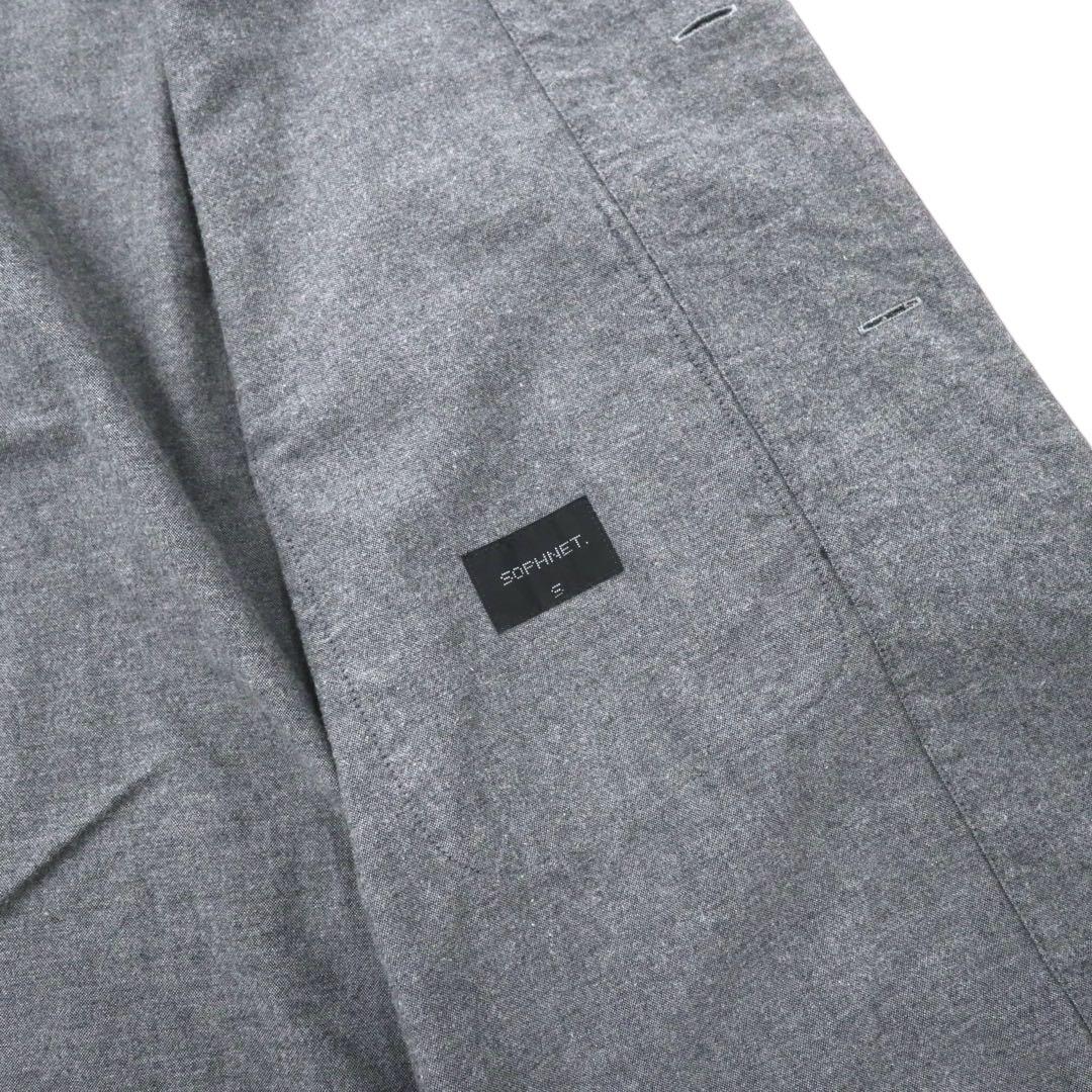 SOPHNET. Cappotto in cotone grigio, taglia S, SOPH-156073, made in Japan