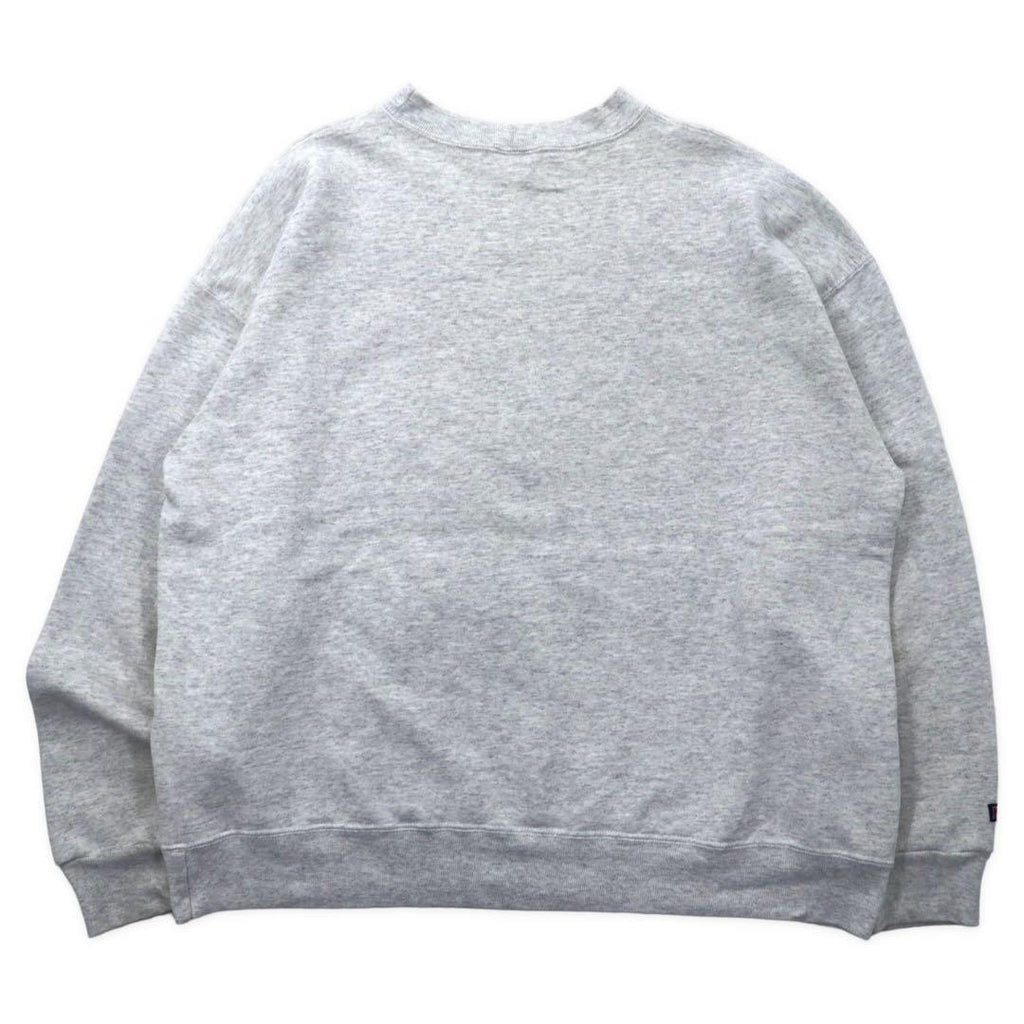 JAN SPORT USA anni '90 Felpa girocollo grigia stampata College cotone con interno felpato NORFOLK STATE UNIVERSITY Taglia XXL oversize