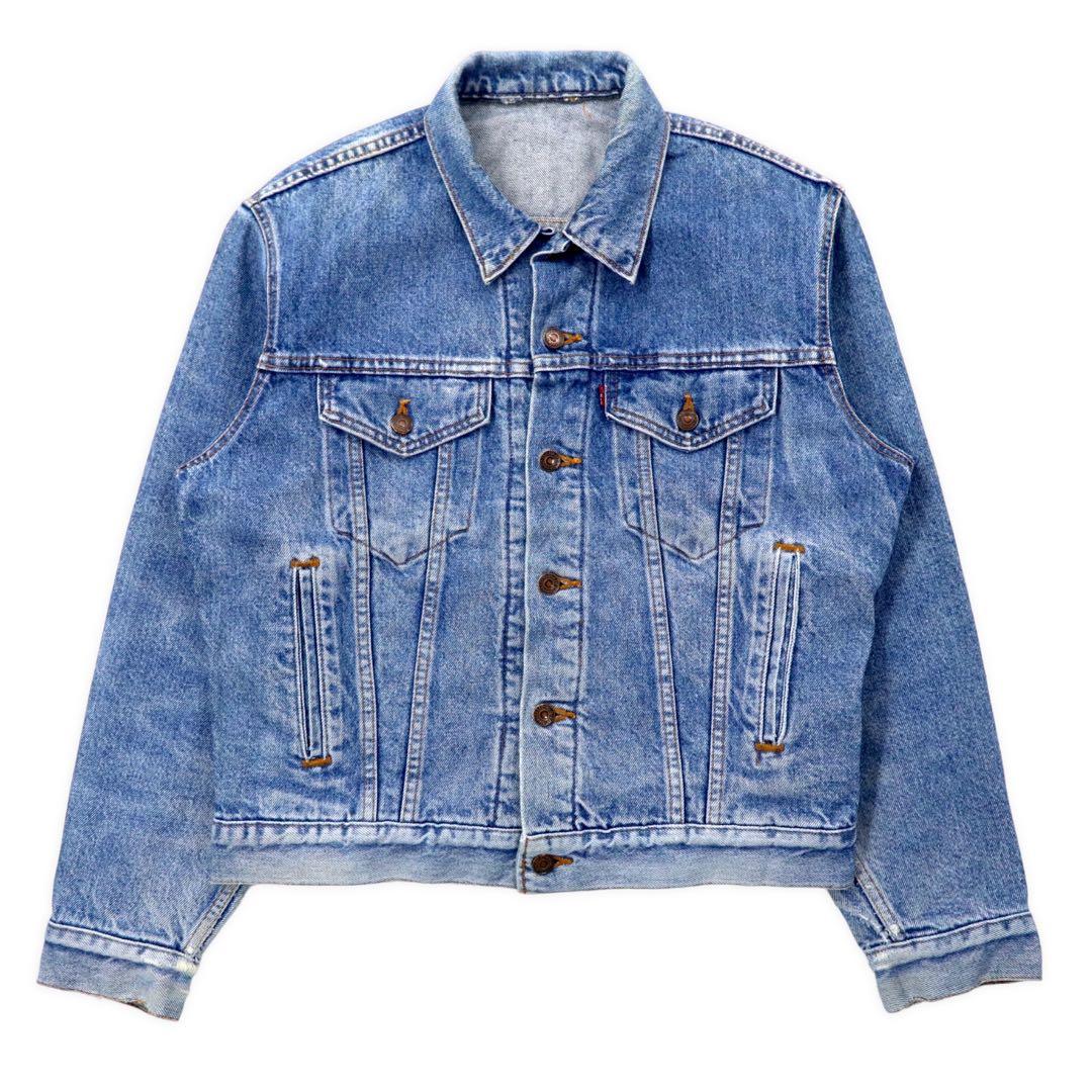 Giacca di jeans Levi's USA anni '70 4a generazione, colore blu chiaro, bottone 527, modello 70505