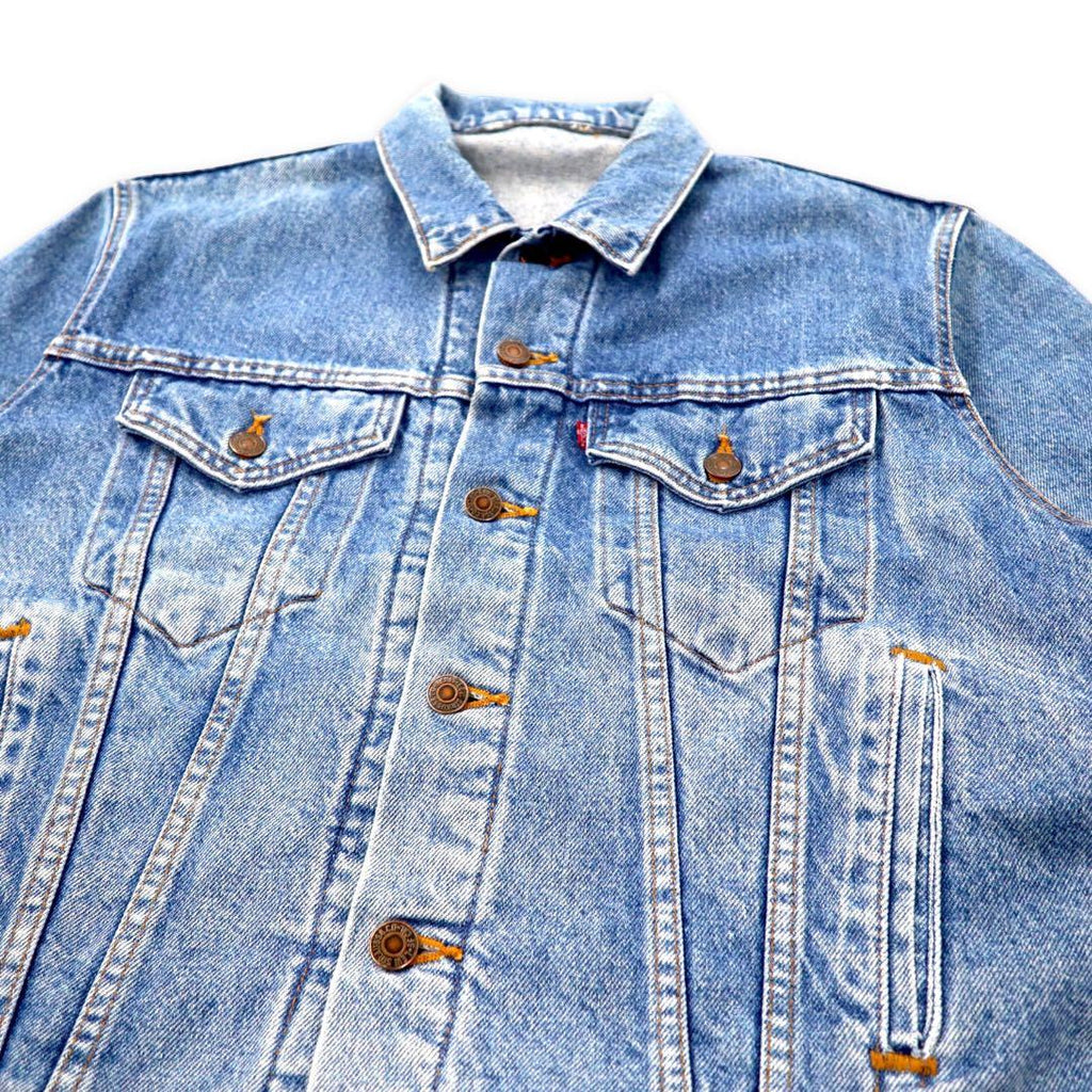 Levi's USA製 70年代 4th デニムジャケット Gジャン M ブルー アイスウォッシュ ボタン裏527 70505