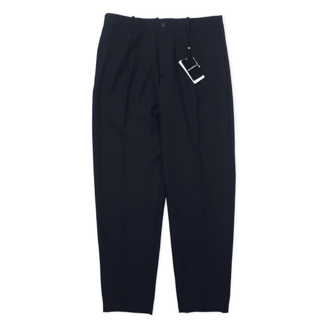 EMPORIO ARMANI Pantaloni eleganti 50 blu navy quadri poliestere stretch 11P11S 11846 Prodotto in Bulgaria Articolo nuovo