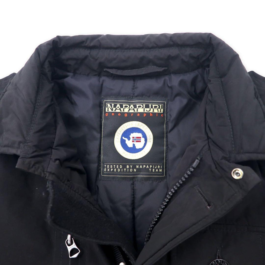 NAPAPIJRI インサレーション フィールドジャケット M ブラック ポリエステル 中綿 THERMOSOFT W13-ANK