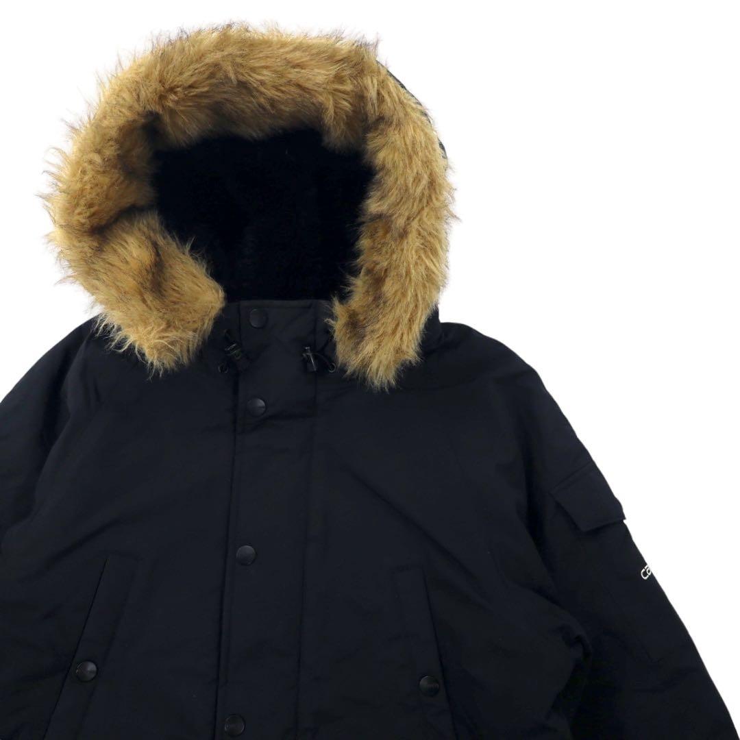 Carhartt Giacca N-3B imbottita in piuma, taglia L, colore nero, nylon, imbottitura, pelliccia rimovibile, coulisse, ANCHORAGE PARKA