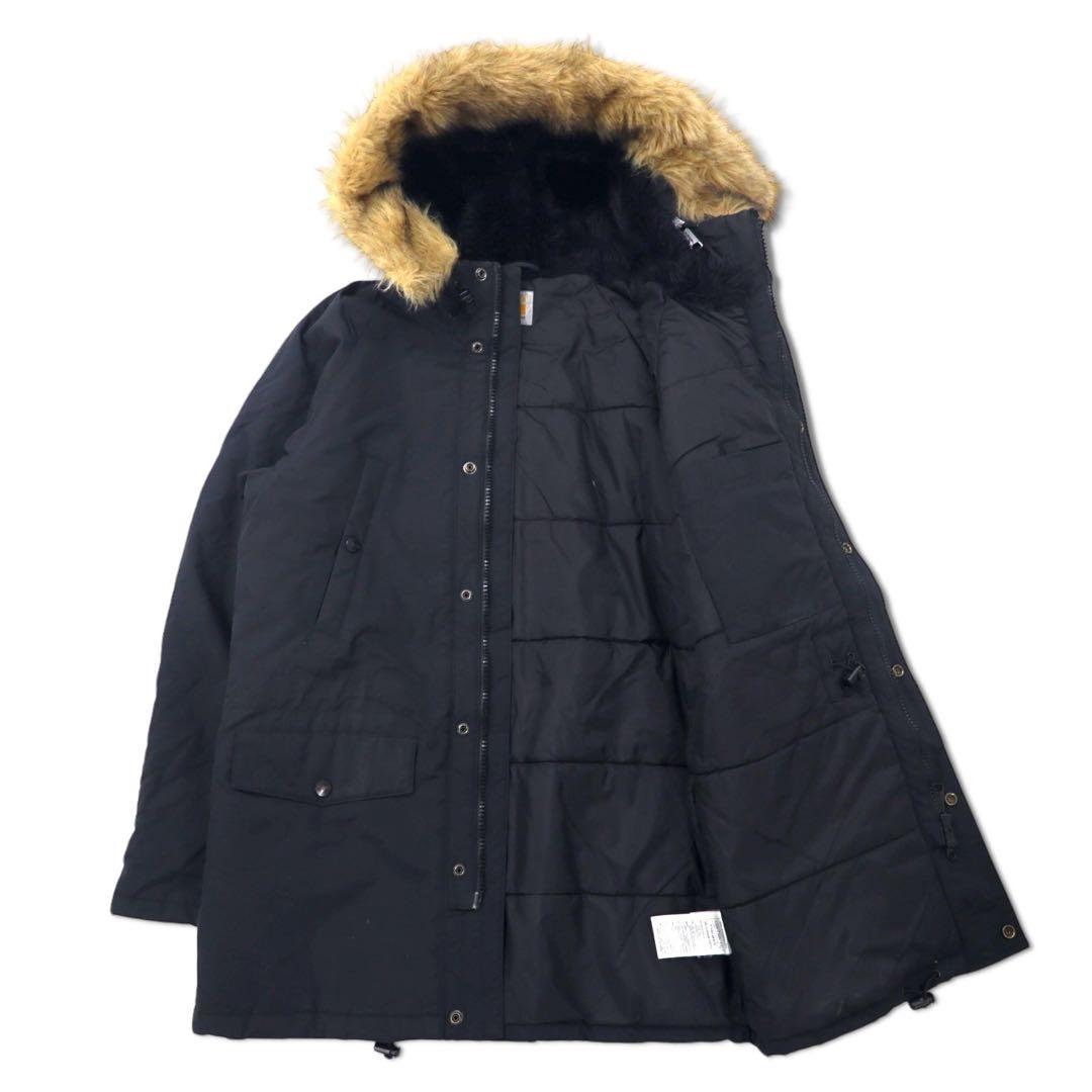Carhartt Giacca N-3B imbottita in piuma, taglia L, colore nero, nylon, imbottitura, pelliccia rimovibile, coulisse, ANCHORAGE PARKA