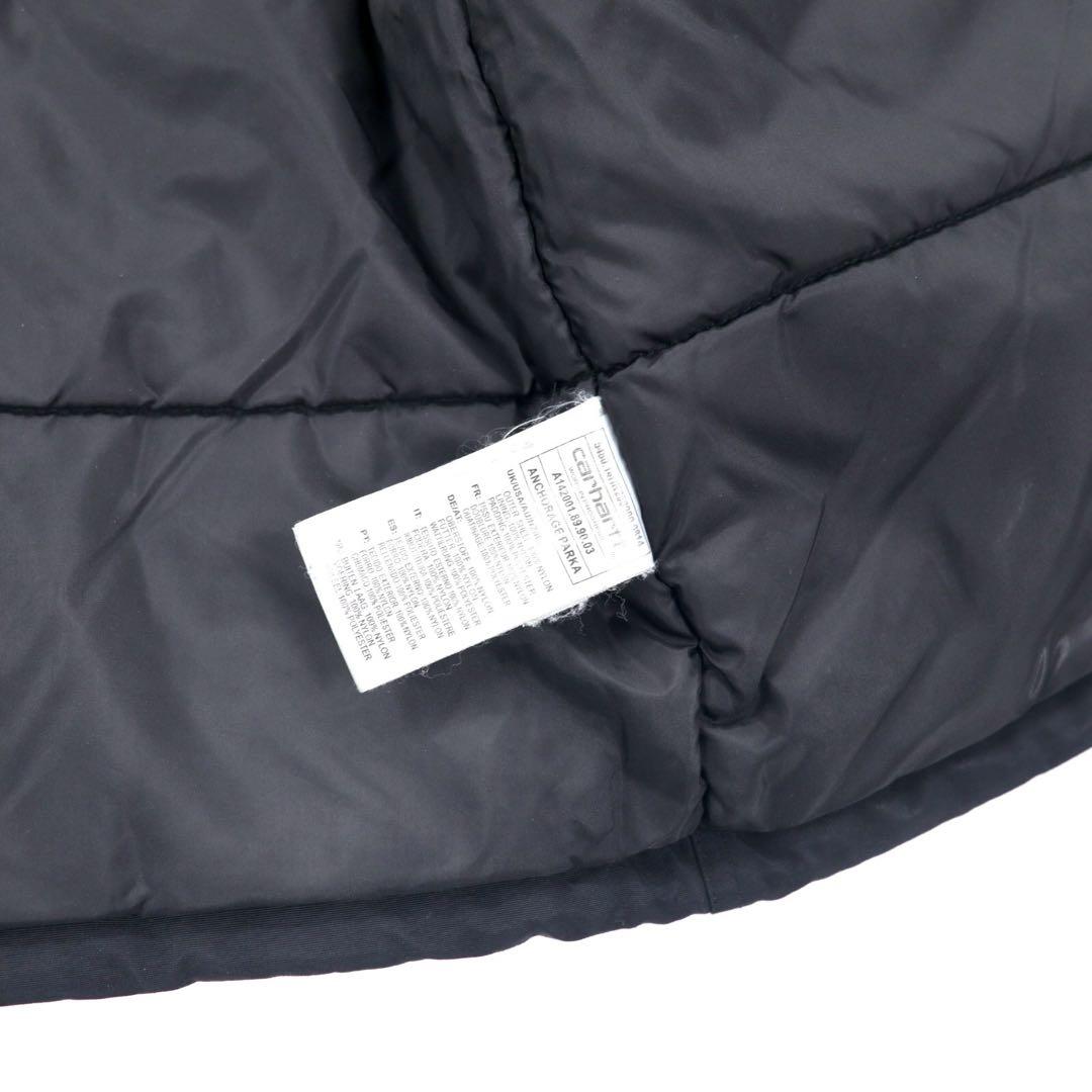 Carhartt Giacca N-3B imbottita in piuma, taglia L, colore nero, nylon, imbottitura, pelliccia rimovibile, coulisse, ANCHORAGE PARKA