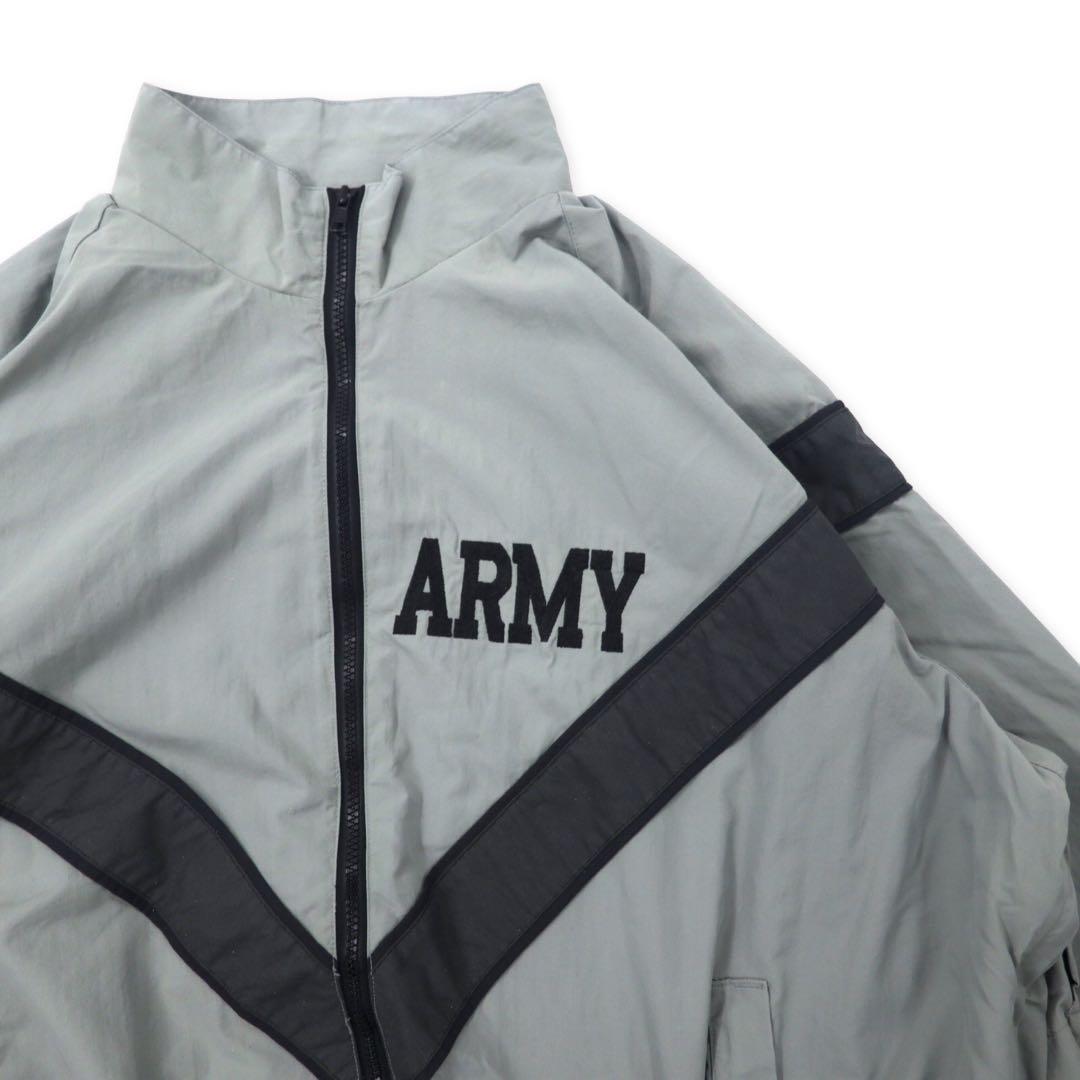 US ARMY anni '90, giacca da allenamento IPFU, taglia L, grigio, nylon, oversize, militare, giacca da allenamento fisico 8415-01-465-4670 UNICOR / ALDERSON