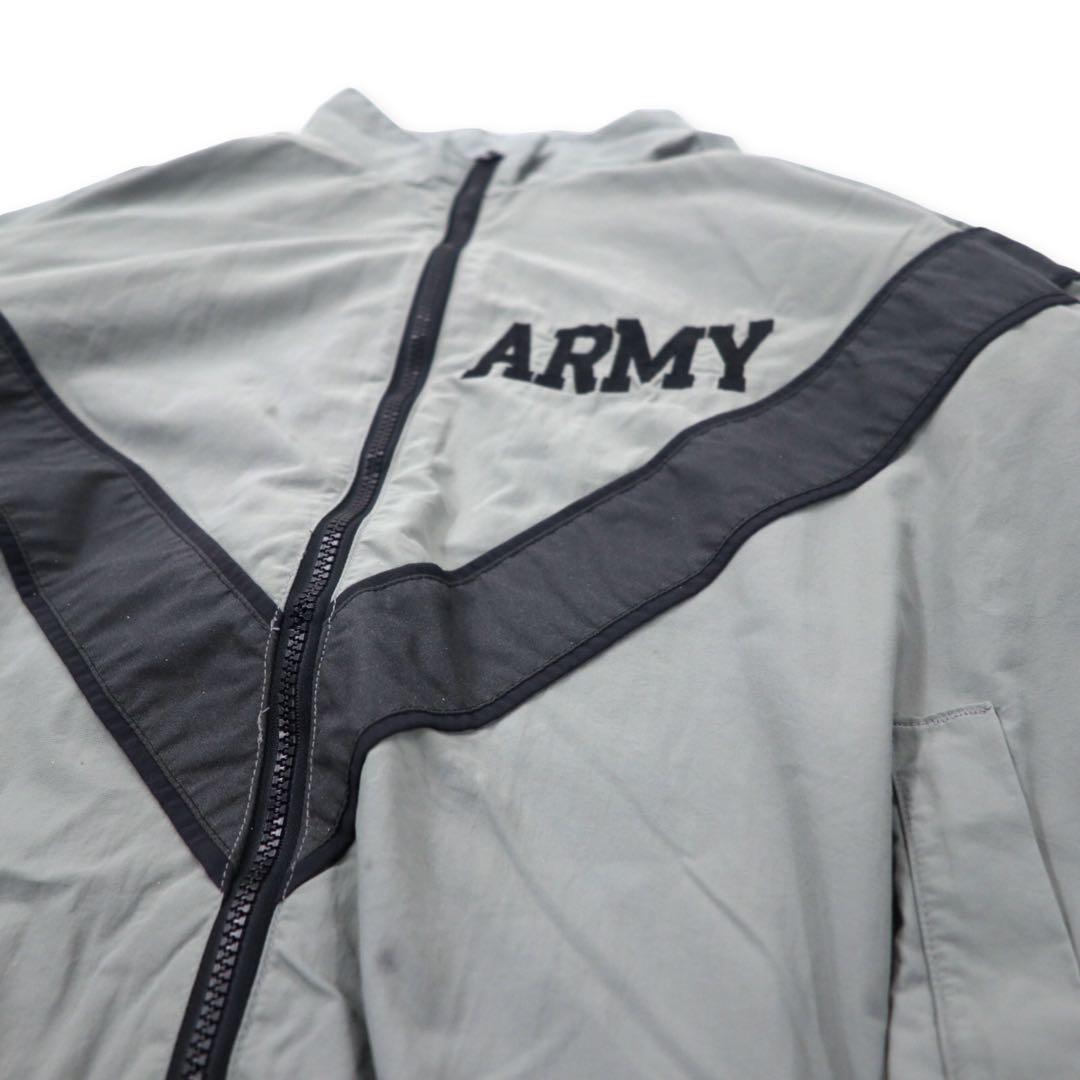 US ARMY anni '90, giacca da allenamento IPFU, taglia L, grigio, nylon, oversize, militare, giacca da allenamento fisico 8415-01-465-4670 UNICOR / ALDERSON