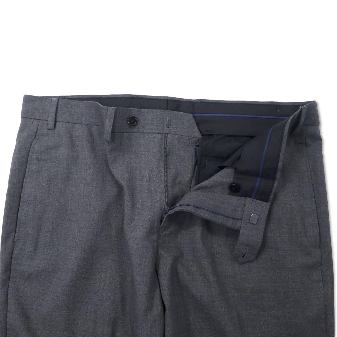 LAUREN RALPH LAUREN Pantaloni classici 36W grigio poliestere elasticizzato ULTRA FLEX antipiega Nuovo con etichette