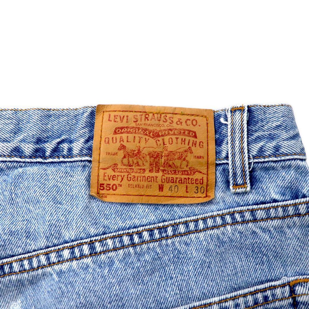 Levi's anni '90 550 Relaxed Fit Jeans Affusolati 40 Blu 550-4891 Relaxed Tapered Leg Jeans