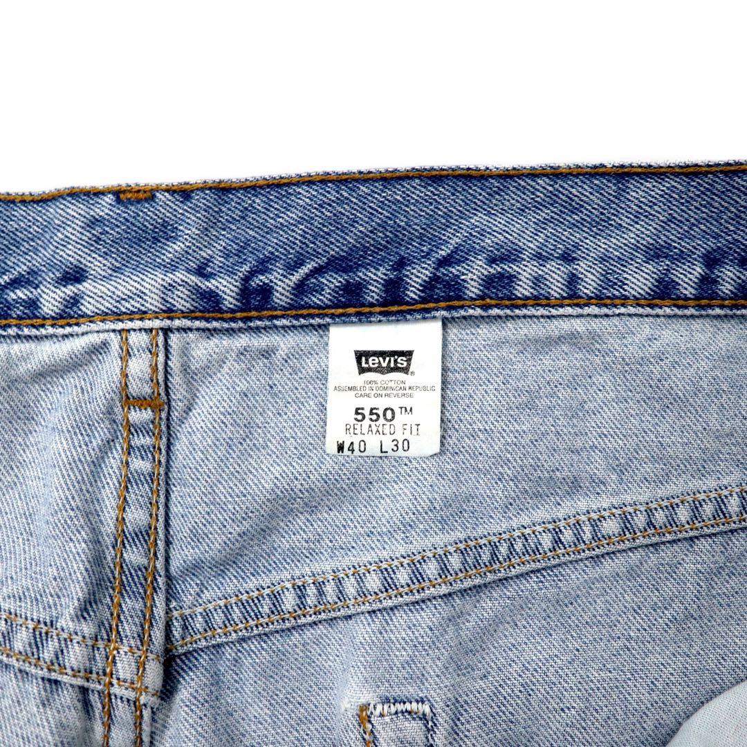 Levi's anni '90 550 Relaxed Fit Jeans Affusolati 40 Blu 550-4891 Relaxed Tapered Leg Jeans