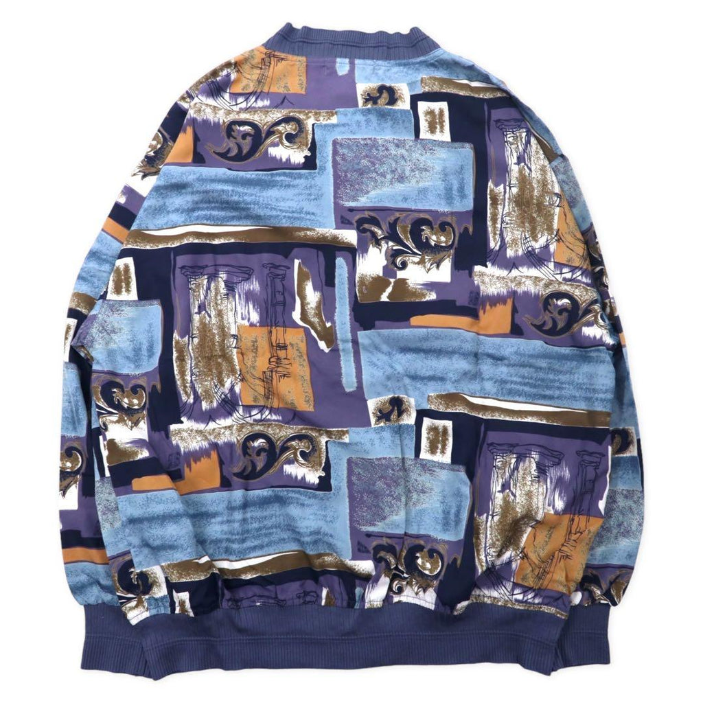 BRINGEN Cardigan retrò L Multicolore Fantasia stampa poliestere