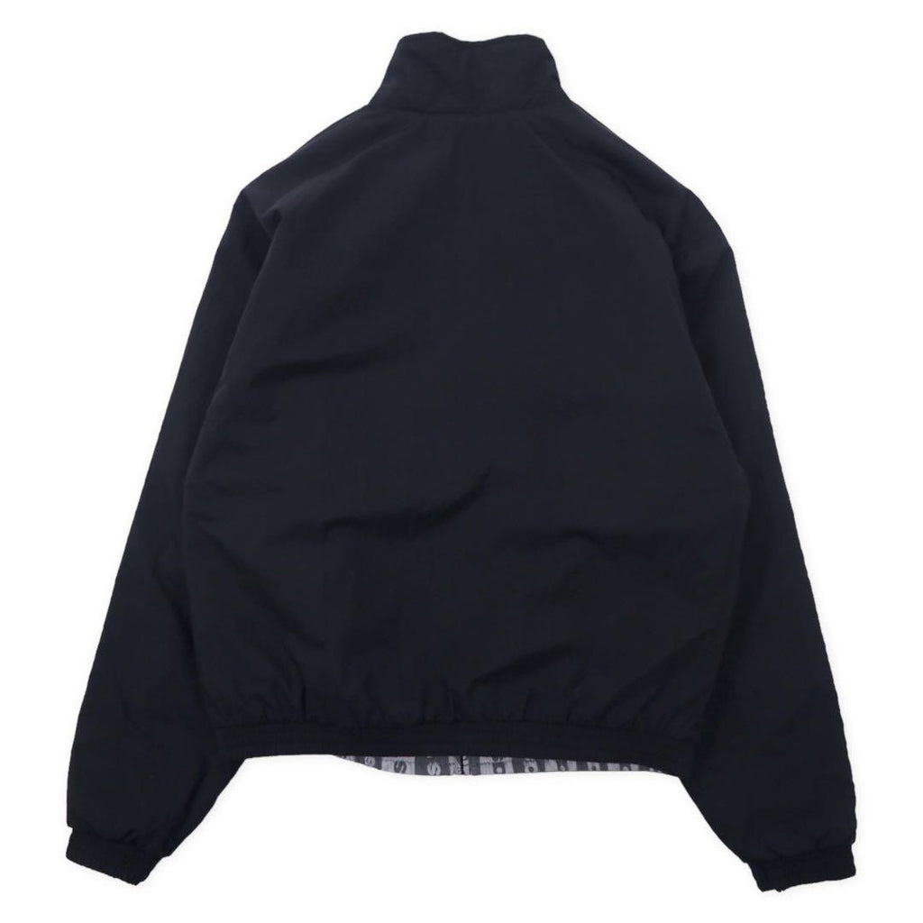 adidas originals 総柄 リバーシブルジャケット M グレー ブラック トレフォイルロゴ ナイロン FQ2411