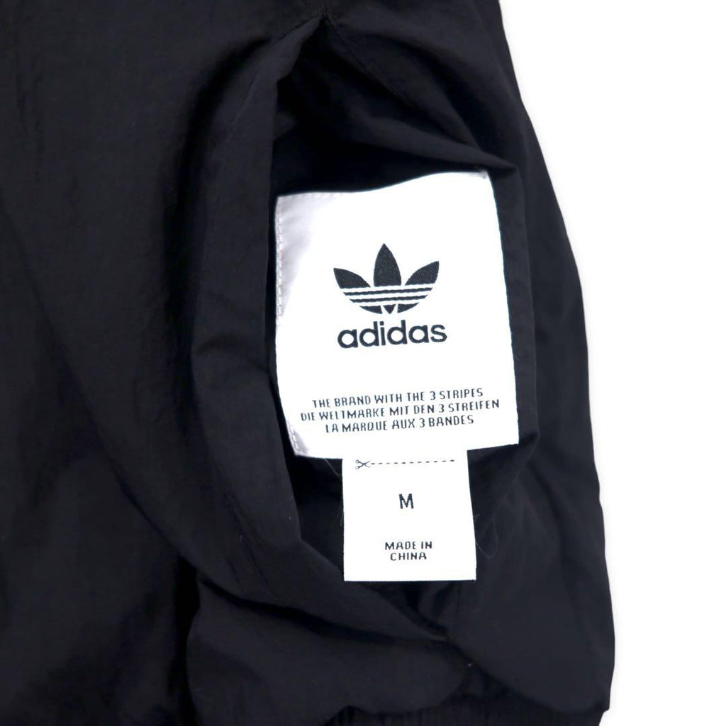 adidas originals 総柄 リバーシブルジャケット M グレー ブラック トレフォイルロゴ ナイロン FQ2411