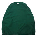 Hanes Made in USA anni '90 HEAVYWEIGHT girocollo felpa XXL verde cotone felpato ricamo a punto singolo TDM TILING INC. Taglia grande