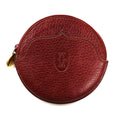 Cartier portamonete bordeaux in pelle con logo impresso, linea Must, pelle martellata, made in Spain
