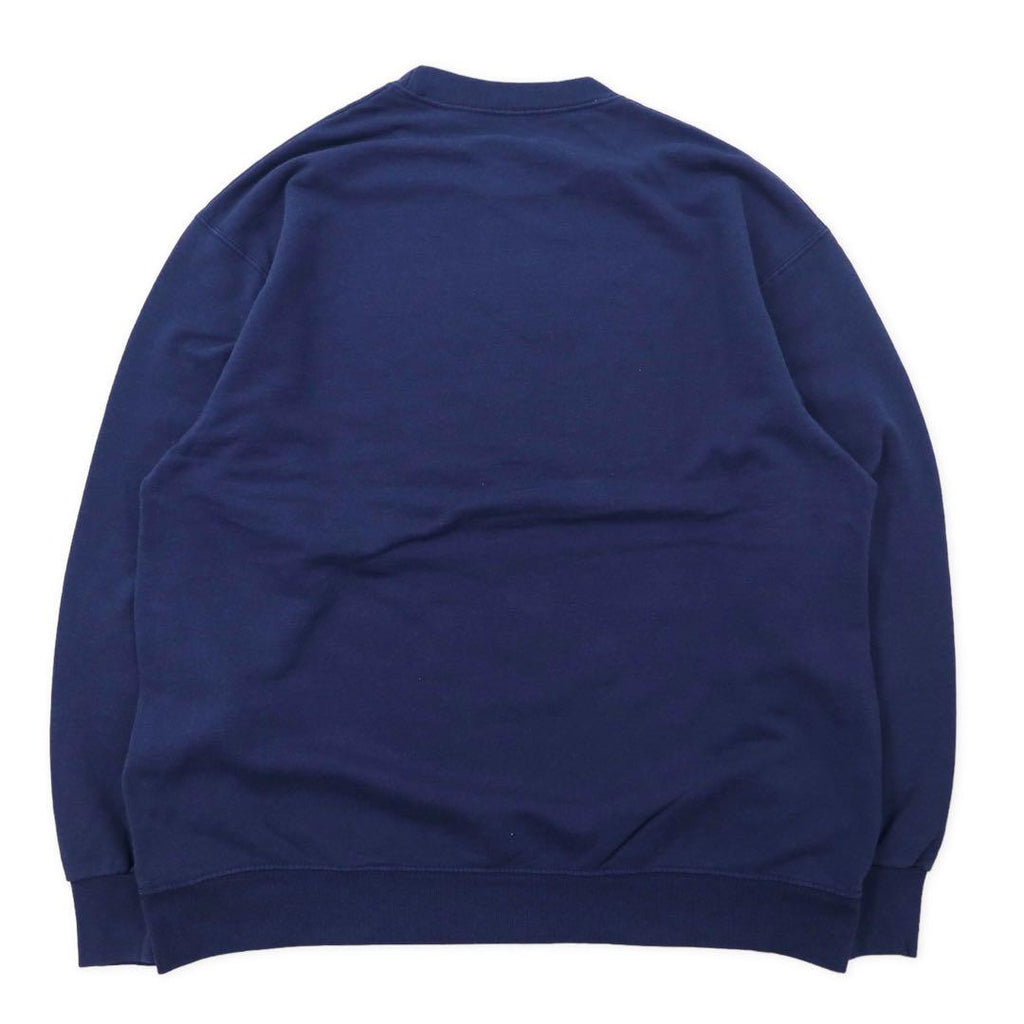 FRUIT OF THE LOOM Felpa girocollo stampa college L Blu navy Cotone STEAM BOAT COLORADO
