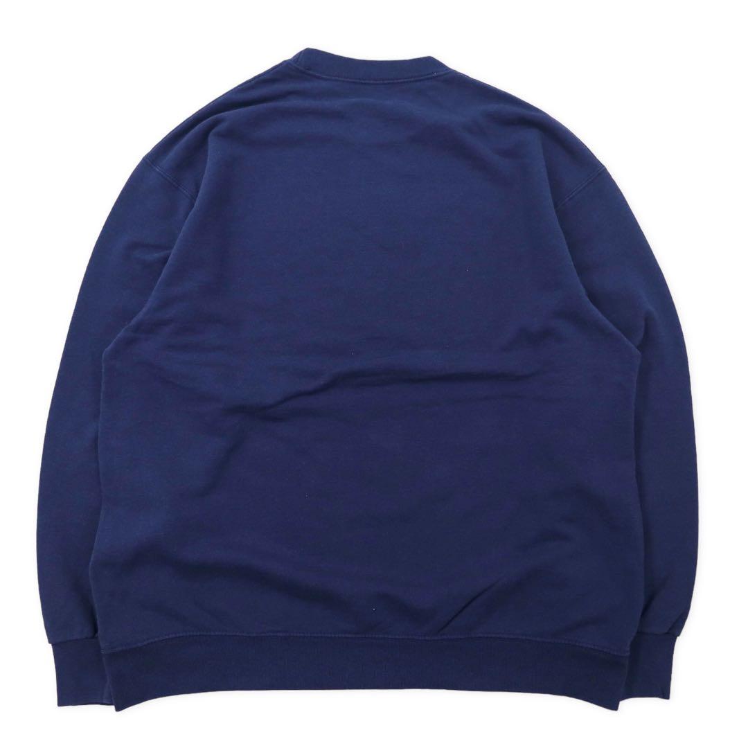 FRUIT OF THE LOOM カレッジ プリントスウェット L ネイビー コットン STEAM BOAT COLORADO