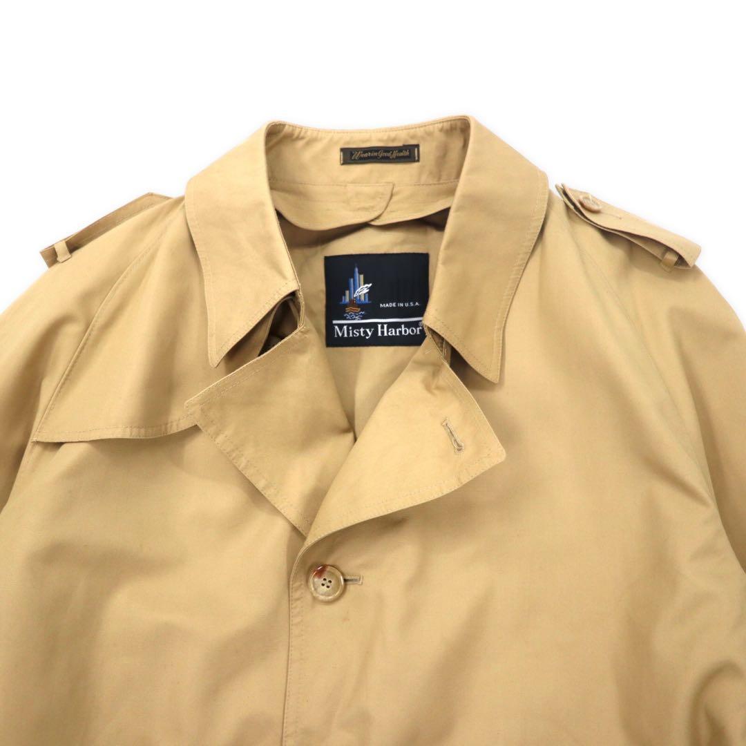 Misty Harbor USA製 90年代 トレンチコート 44 LONG ベージュ ポリエステル コットン