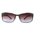 Ray-Ban ガンメタル サングラス ブラック シルバー グラデーションレンズ RB3442 046/68 62-16 130 2N