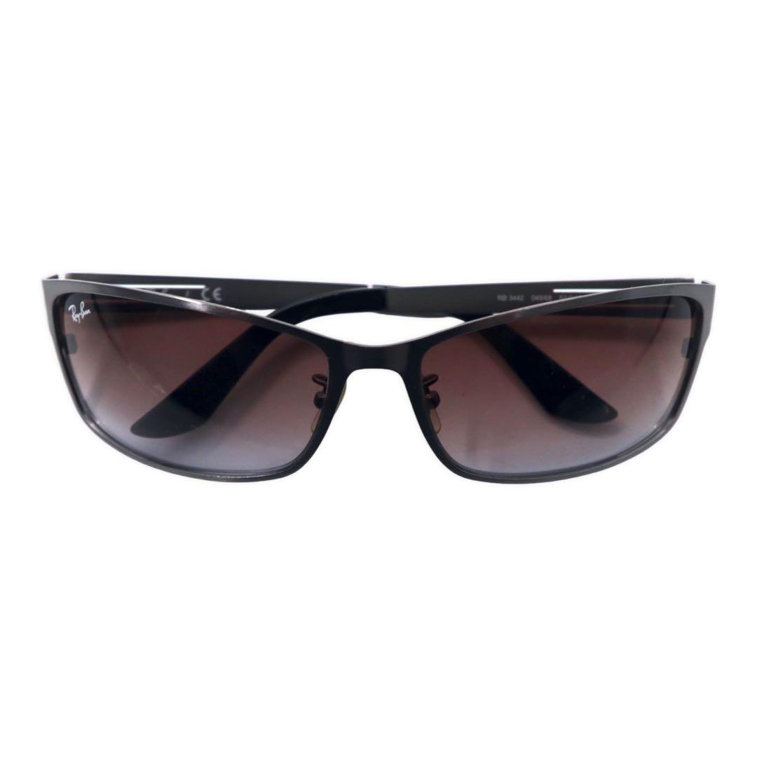 Ray-Ban ガンメタル サングラス ブラック シルバー グラデーションレンズ RB3442 046/68 62-16 130 2N