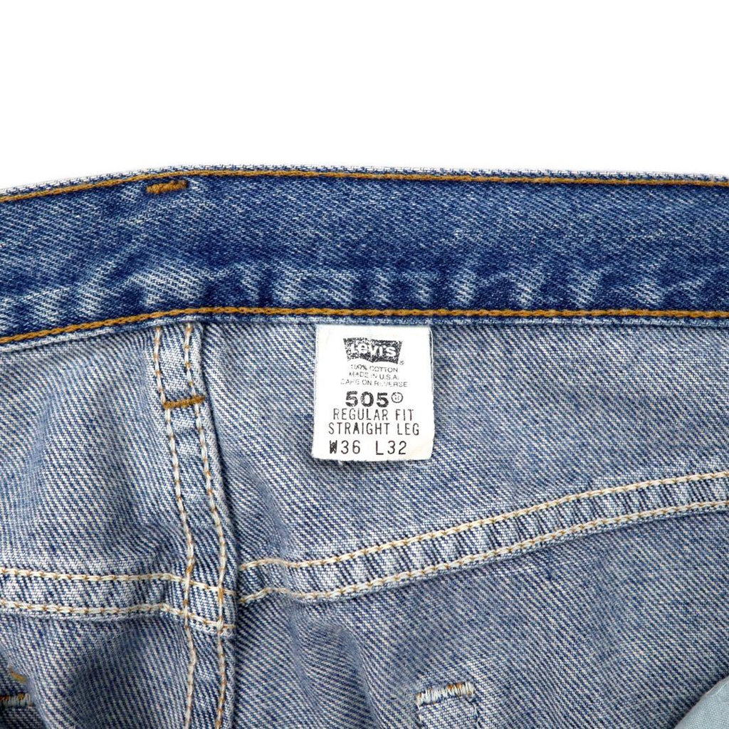 Levi's 505 Made in USA anni '90 jeans 36 blu 505-4891 REGULAR FIT STRAIGHT FIT