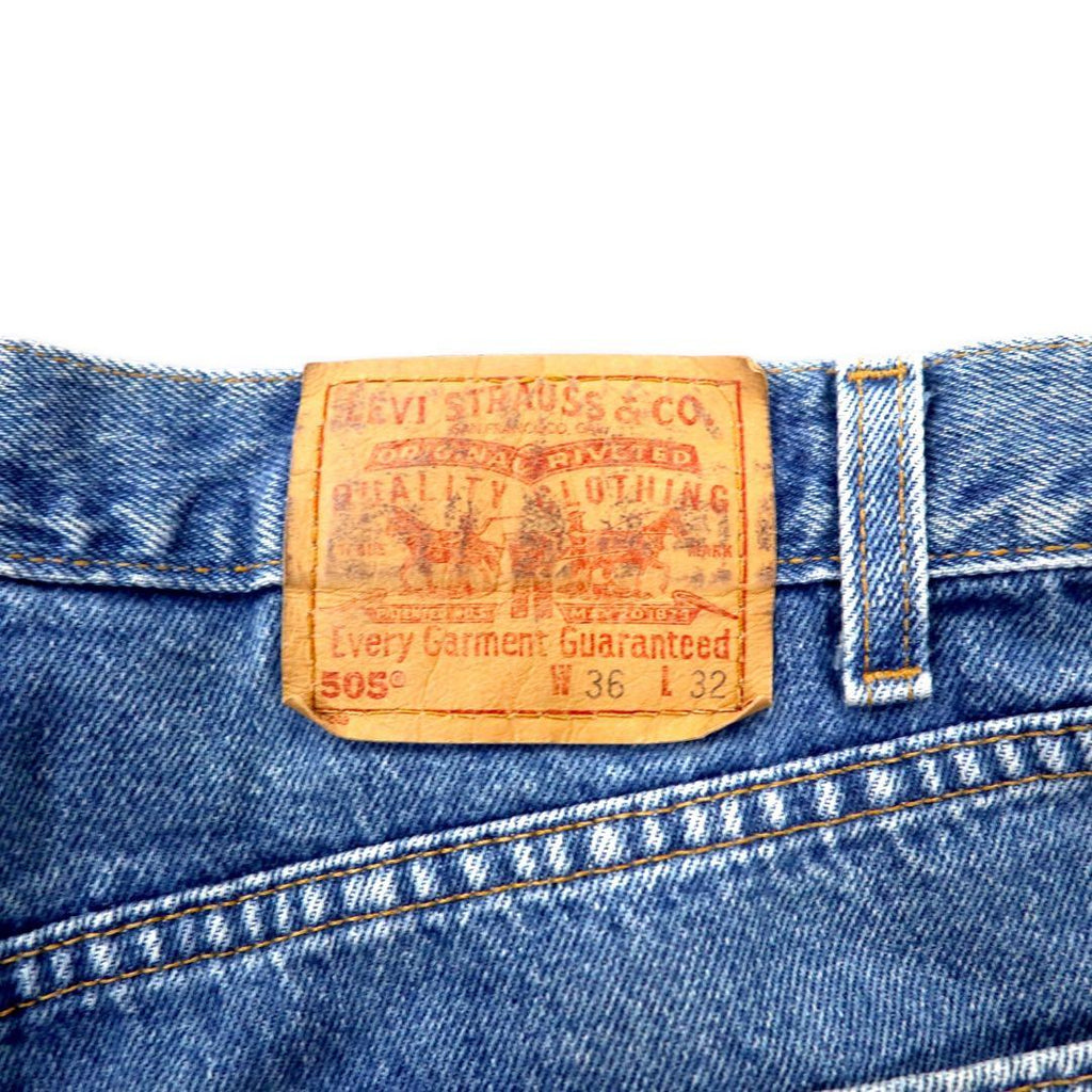 Levi's 505 Made in USA anni '90 jeans 36 blu 505-4891 REGULAR FIT STRAIGHT FIT