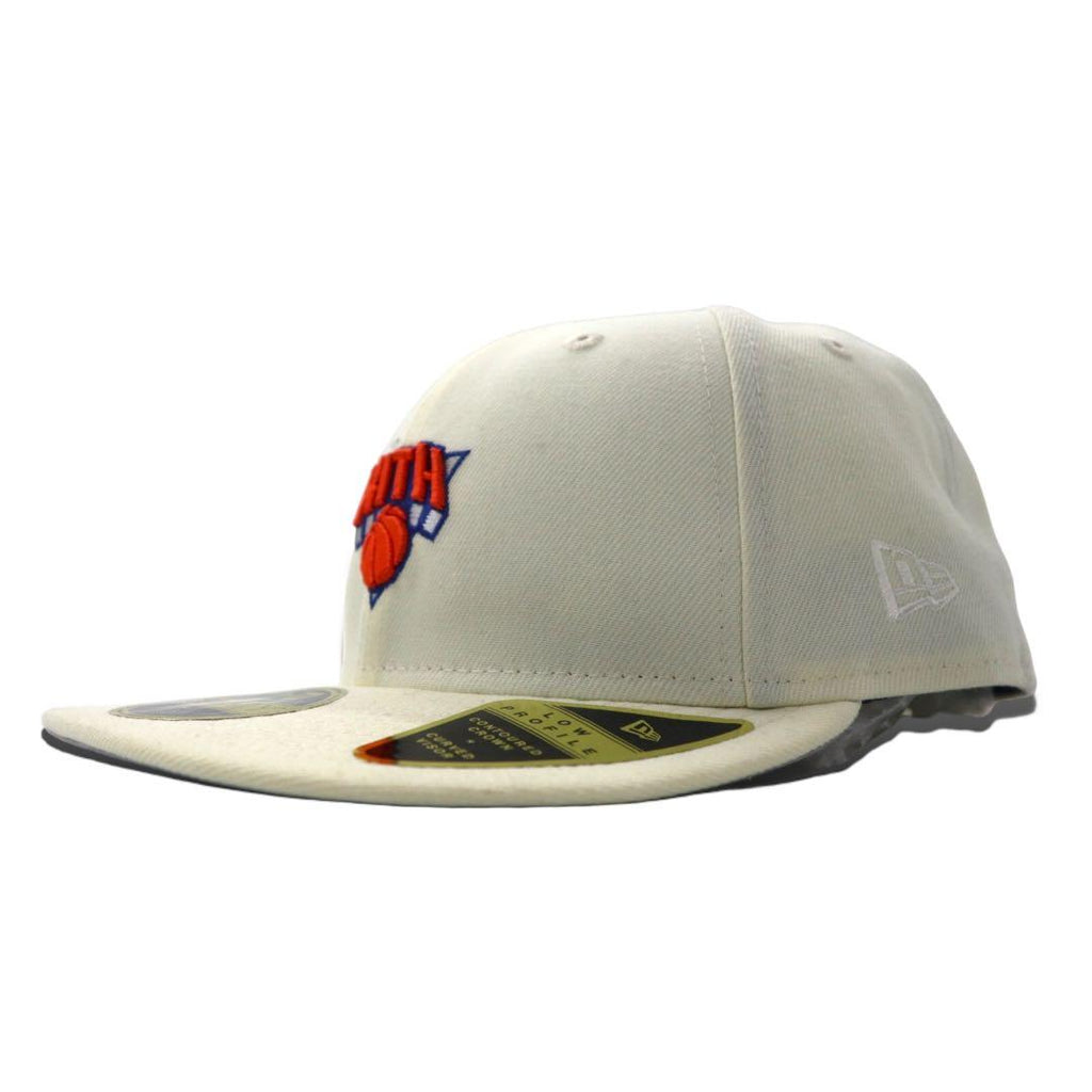 KITH × NEW ERA Cappellino da baseball 59,6 cm Bianco Poliestere NBA The New York Knicks 59Fifty Low Profile Fitted Hat Mai usato