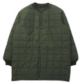 Italian Army Rain Quilting Liner Jacket イタリア軍 キルティング ライナージャケット XL カーキ ナイロン ポリエステル スナップボタン ドローコード ユーロミリタリー ビッグサイズ