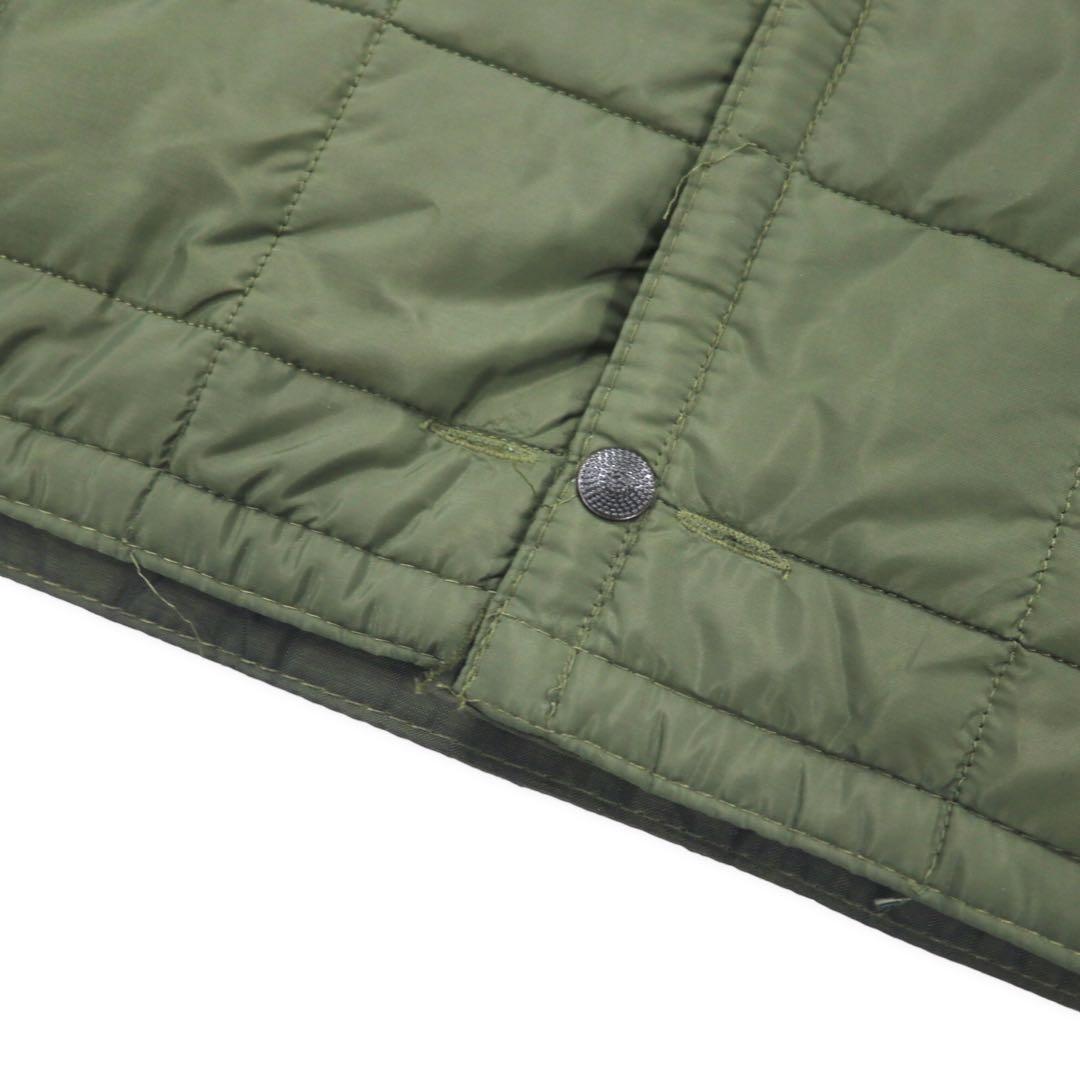 Italian Army Rain Quilting Liner Jacket イタリア軍 キルティング ライナージャケット XL カーキ ナイロン ポリエステル スナップボタン ドローコード ユーロミリタリー ビッグサイズ