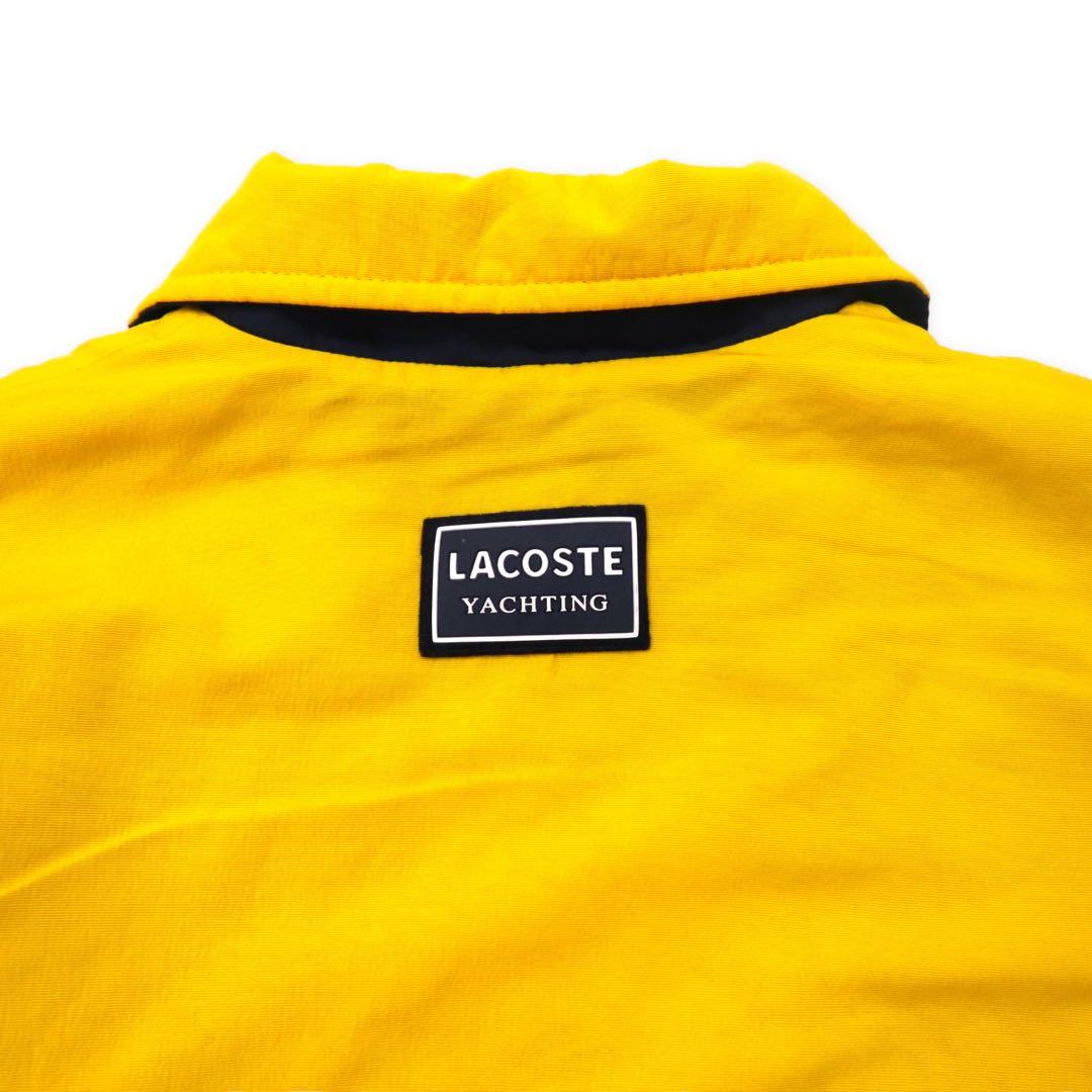 LACOSTE Cappotto imbottito anni '90, taglia 40, giallo, nylon, imbottitura, coulisse